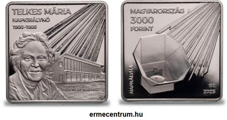 2025. évi Telkes Mária színesfém emlékérme, proof 